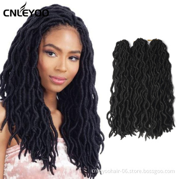 Promotion Goddess Locs Braids Wholesale Gypsy Lock Crochet Hair 18 Inch Crochet Locs Low Temperature Fiber